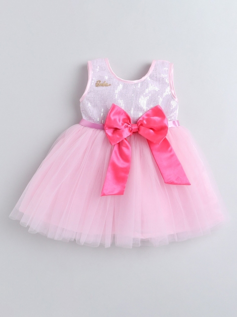 

Barbie by Many Frocks & Pink Embellished Net Dress