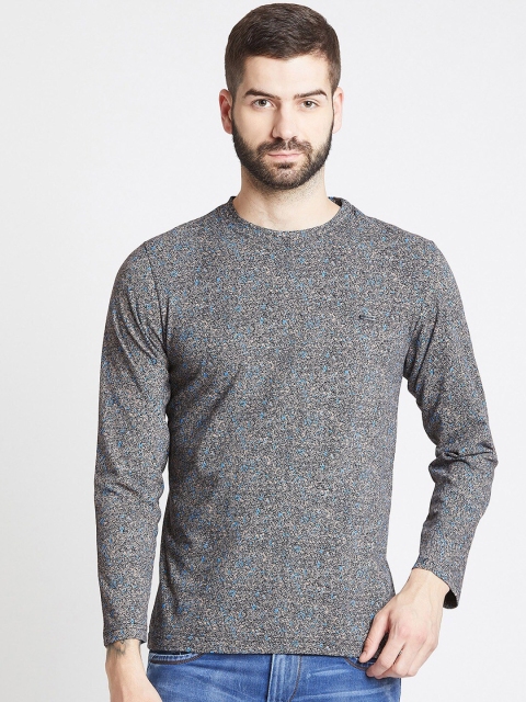 

Okane Men Black Printed Cotton T-shirt