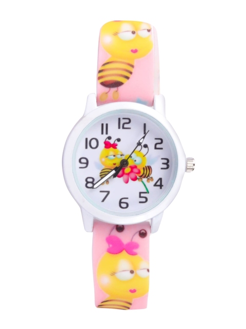 

Spiky Kids Multicoloured Printed Dial & Multicoloured Straps Analogue Watch Multi_H_Bee, Pink