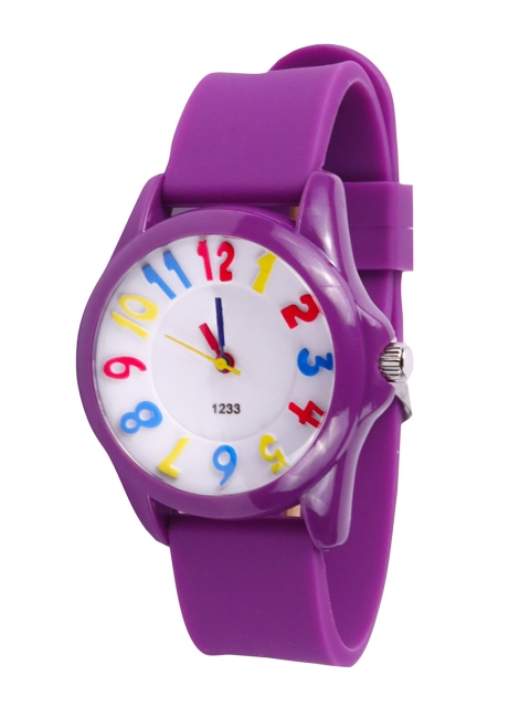 

Spiky Unisex Kids Purple Printed Dial & Straps Analogue Watch Wtc_1233_Purp