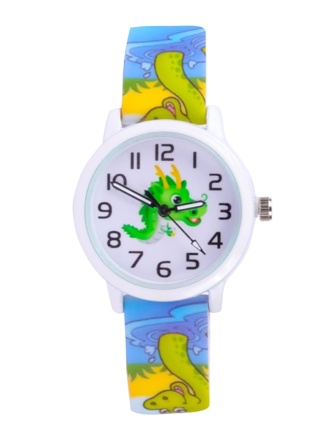 

Spiky Kids Blue Print Analogue Watch Multi_snakes