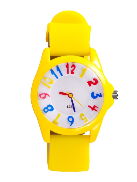 

Spiky Kids Yellow Printed Dial & Yellow Straps Analogue Watch Wtc_1233_yellw