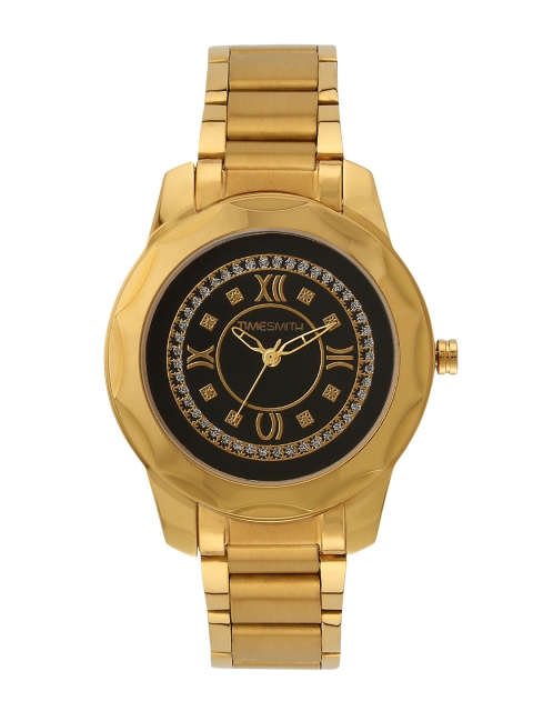 

TIMESMITH Women Black Embellished Dial Watch TSM-067