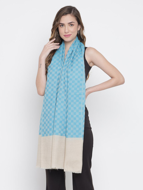 

Pashtush Women Blue Woven design Shawl