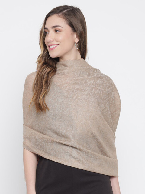 

Pashtush Women Beige & Brown Printed Woolen Shawl