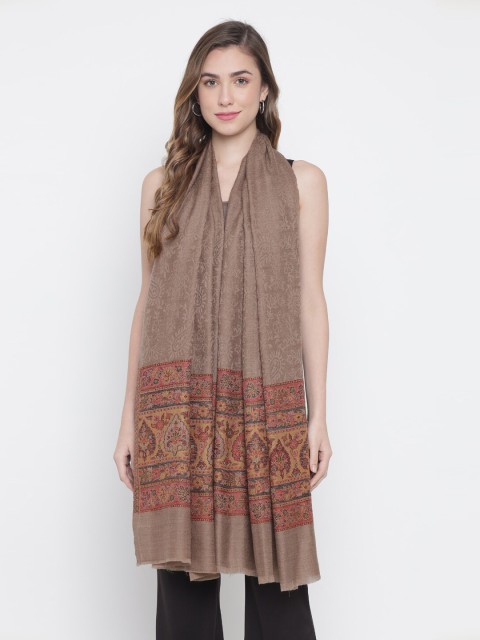 

Pashtush Women Brown Woven Design Shawl