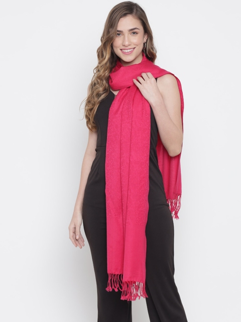 

Pashtush Women Pink Solid Shawl