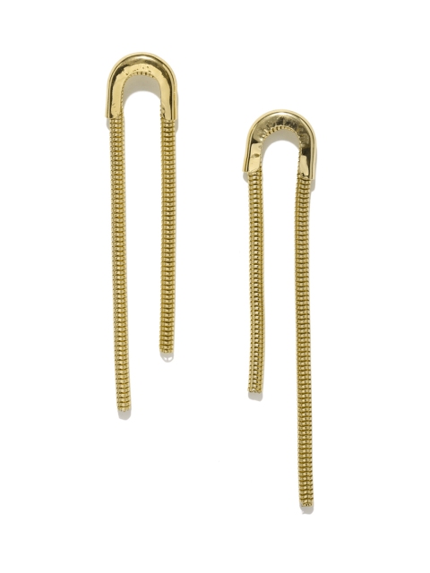 

Golden Peacock Gold-Plated Drop Earrings