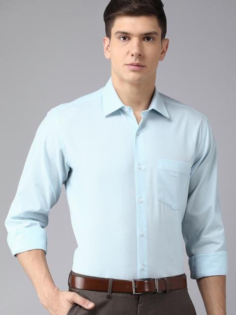

Van Heusen Men Blue Classic Fit Pure Cotton Formal Shirt
