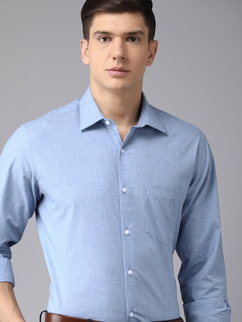 

Van Heusen Men Blue Classic Fit Pure Cotton Formal Shirt