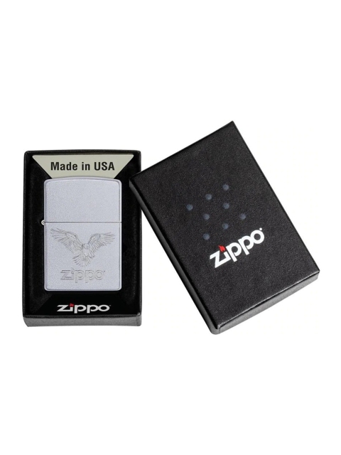 

Zippo Grey Solid Poker Chip Design Pocket Lighter, Silver