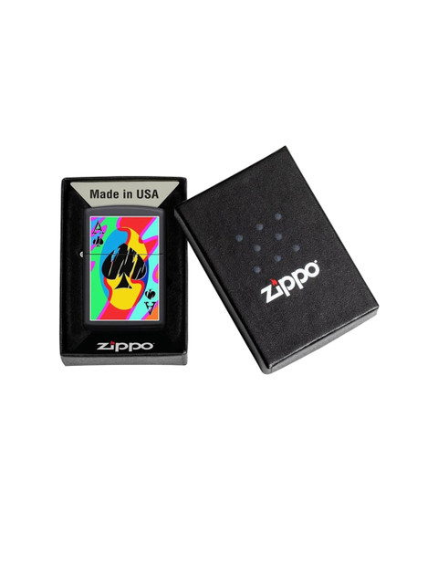 

Zippo Black & Red Ace of Spades Design Matte Pocket Lighter