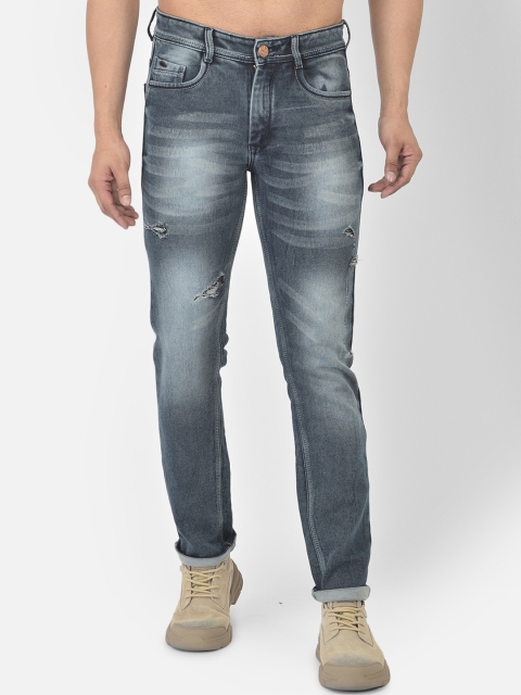 

COBB Men Blue Slim Fit Mildly Distressed Heavy Fade Jeans