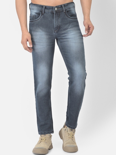 

COBB Men Blue Slim Fit Low Distress Heavy Fade Jeans