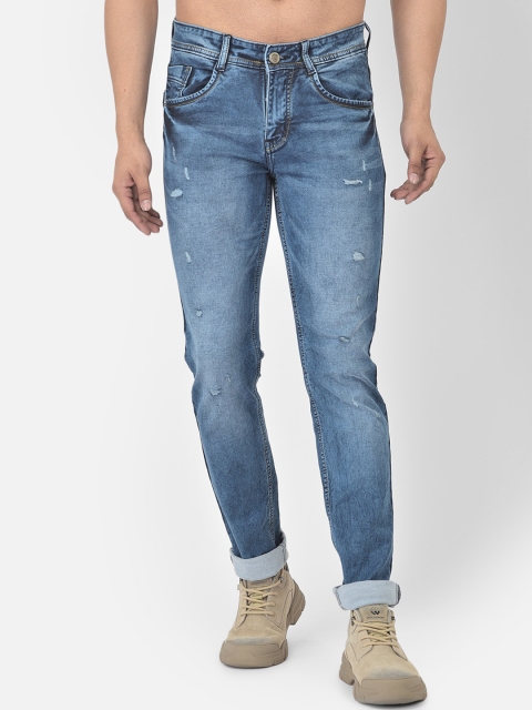 

COBB Men Blue Slim Fit Mildly Distressed Heavy Fade Jeans