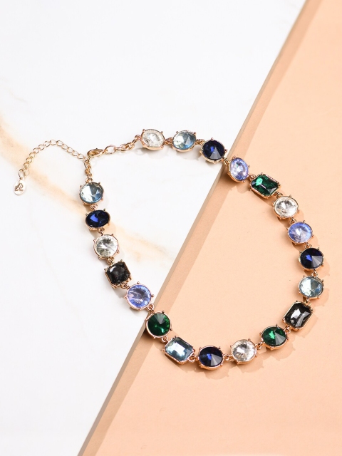 

Accessorize Gold-Toned & Green Necklace
