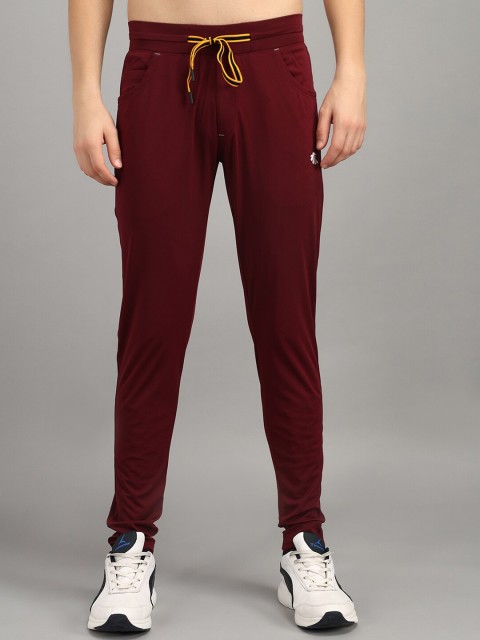 

Gallus Men Maroon Solid Track Pants