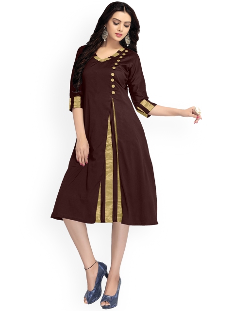 

VENISA Women Brown Kurta