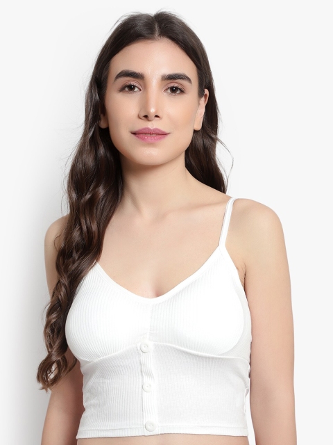 

BRACHY White Lightly Padded Non-Wired Bralette Bra