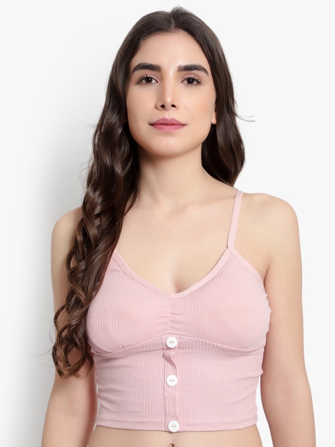 

BRACHY Pink Lightly Padded & Non Wired Bralette Bra