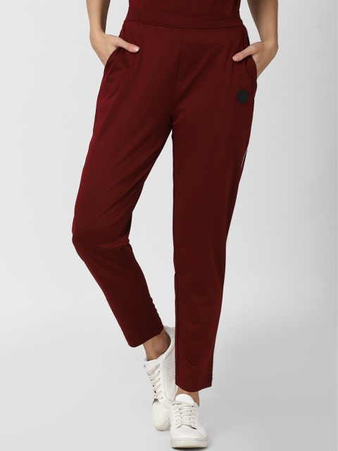 

MeeMee Women Maroon Solid Track Pants