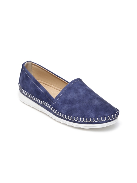 

Solovoga Women Navy Blue Slip-On Sneakers