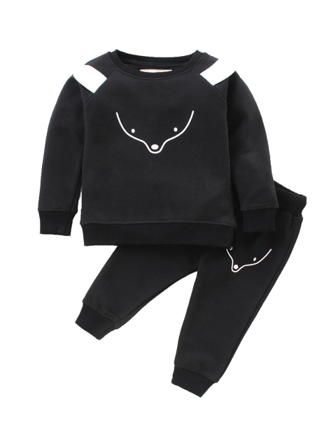

TONYBOY Boys Black & White Cotton Night suit