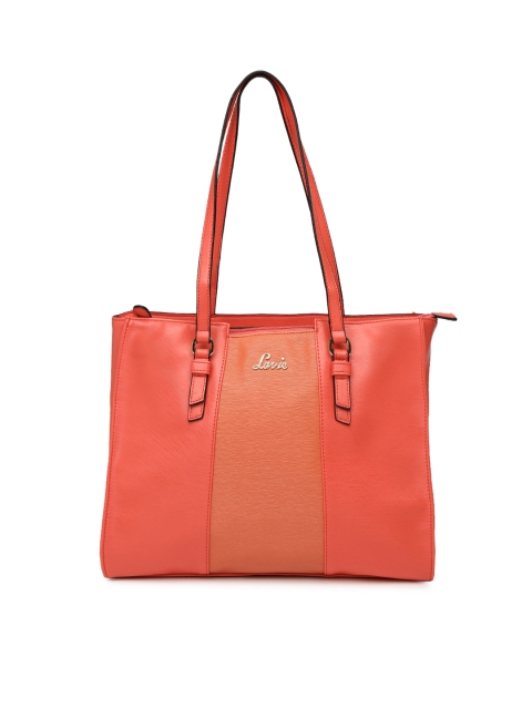 

Lavie Coral Pink Textured Shoulder Bag