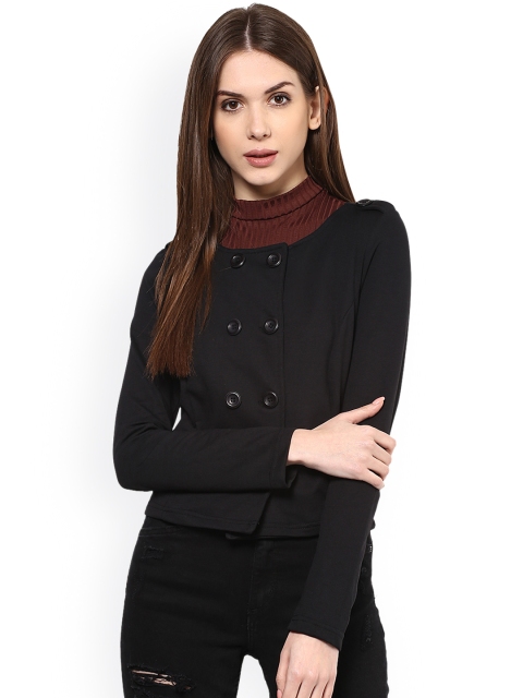 

Harpa Black Double-Breasted Tailored Jacket