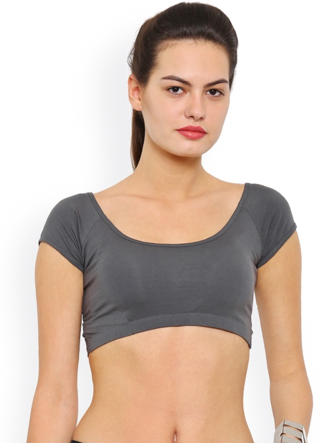 

De Moza Grey Crop Top