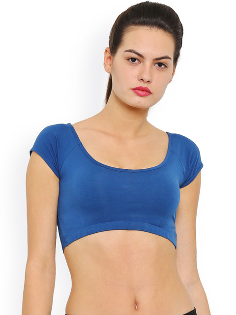 

De Moza Blue Crop Top