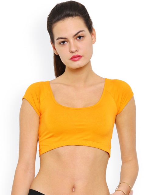 

De Moza Yellow Crop Top