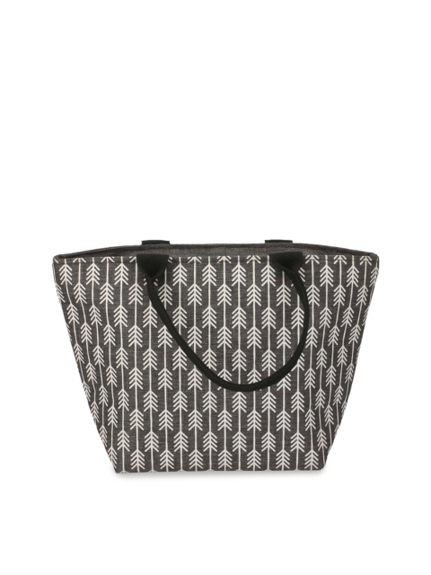 

HOOM Women Grey Melange Printed Lunch Bag