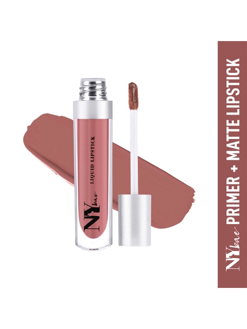 

NY Bae Set of 2 Primer & Matte Liquid Lipsticks 4.5 ml each - 11 & 13, Brown