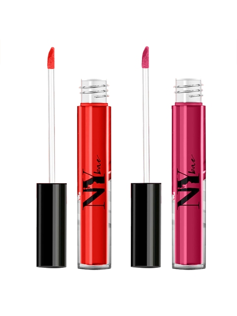 

NY Bae Set of 2 Moisturizing Liquid Lipsticks 3 ml each - 4 & 27, Red