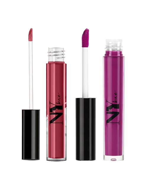 

NY Bae Set of 2 Moisturizing Liquid Lipsticks 3 ml each - 25 & 11, Red