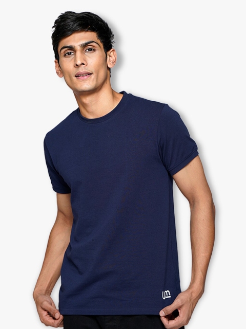 

ULTRAMATE Men Navy Blue T-shirt