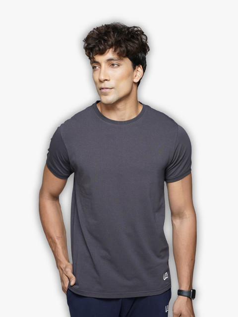 

ULTRAMATE Men Grey Cotton T-shirt