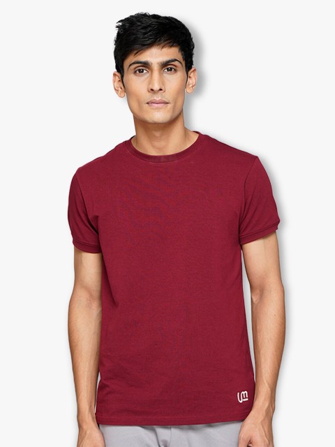 

ULTRAMATE Men Maroon Regular Fit T-shirt