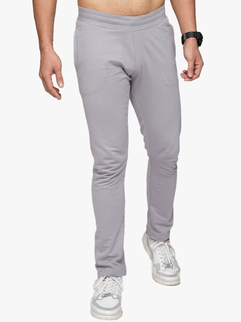 

ULTRAMATE Men Grey Solid Cotton Track Pants