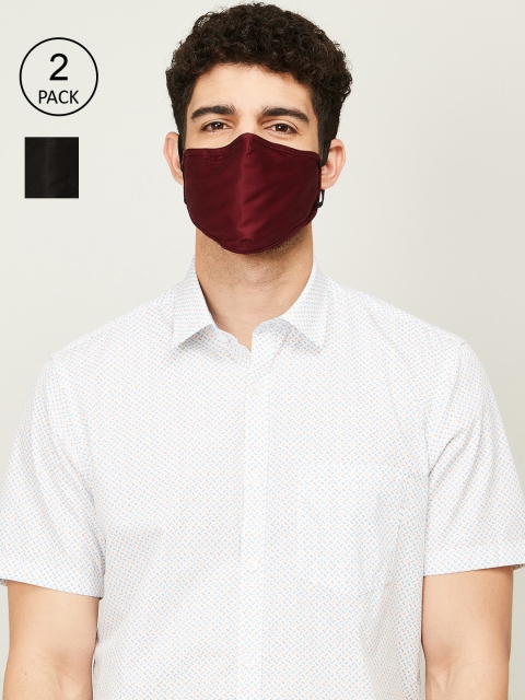 

CODE by Lifestyle Men 2 Pcs Cotton Outdoor Masks, Black