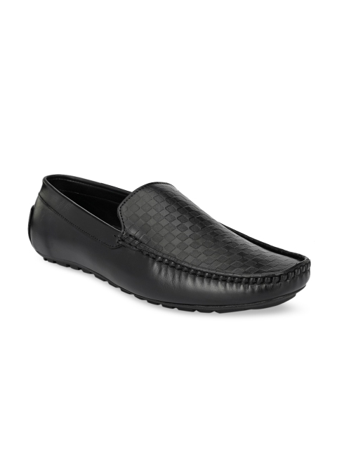 

UNDERROUTE Men Black Textured Driving Shoes