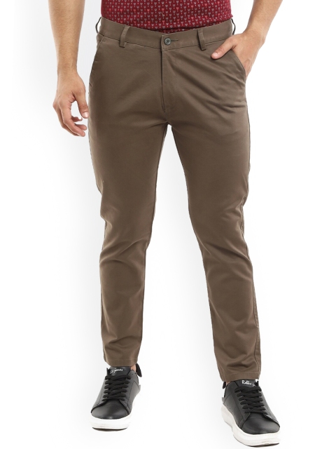 

V-Mart Men Olive Green Easy Wash Chinos Cotton Trousers