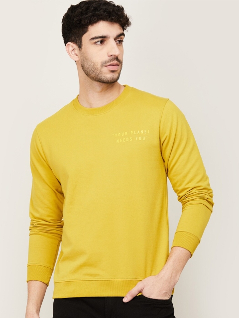 

Fame Forever by Lifestyle Men Yellow Sweatshirt