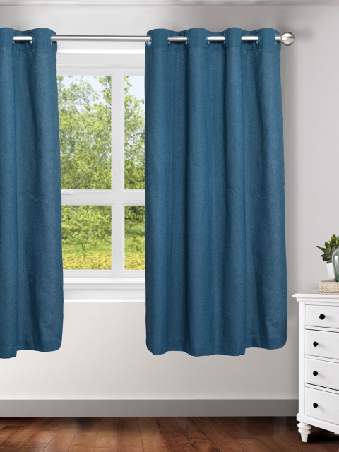 

Ariana Blue Single Window Curtain