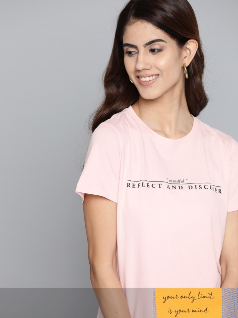 

Mast & Harbour Women Pack of 2 Cotton T-shirts, Mustard