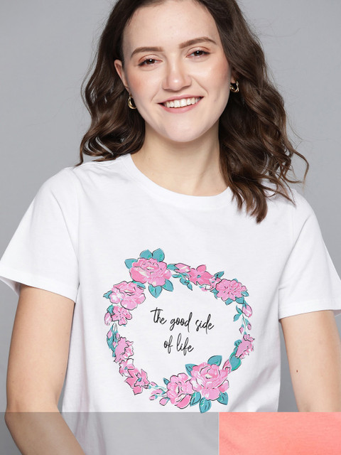 

Mast & Harbour Women Pack of 2 T-shirts, Coral