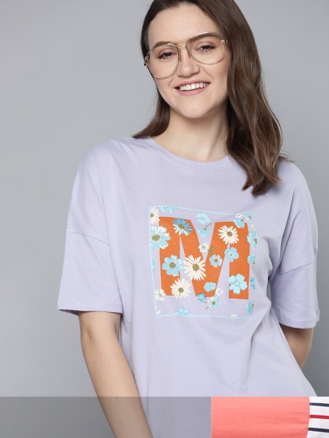

Mast & Harbour Women Pack of 2 T-shirts, Coral