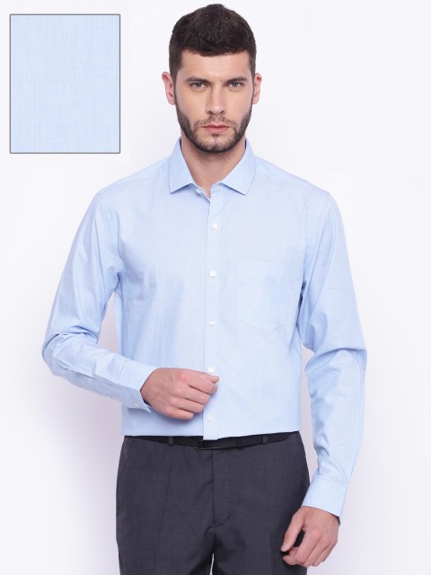 

CODE by Lifestyle Men Blue Slim Fit Solid Formal Shirt