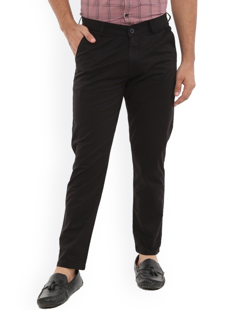 

V-Mart Men Black Easy Wash Chinos Trousers